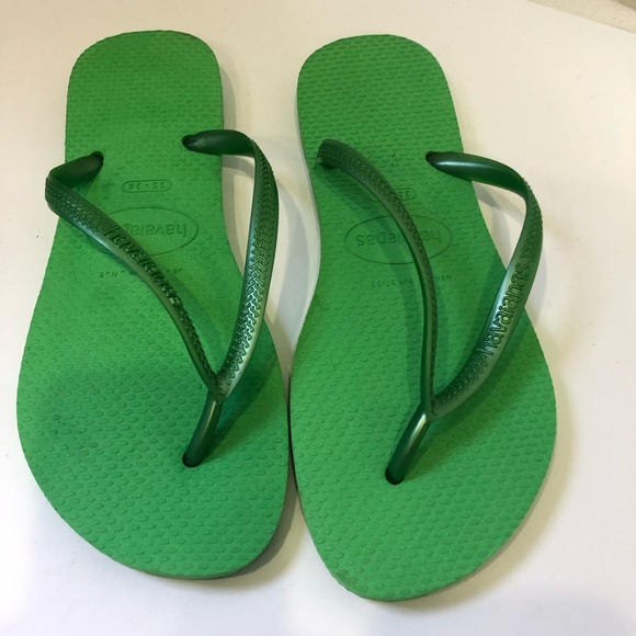 Havaianas Shoes - Havaianas green rubber sandals flip flops 35-36 Havaianas Shoes - Havaianas green rubber sandals flip flops 35-36